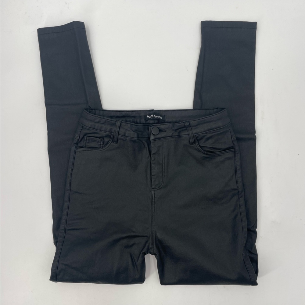 Black Leather Skinny Jean